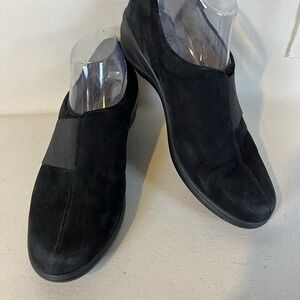 Waldlaufer Women's Black Suede Shoe 9.5 Comfort Supportive Style Work Going Out